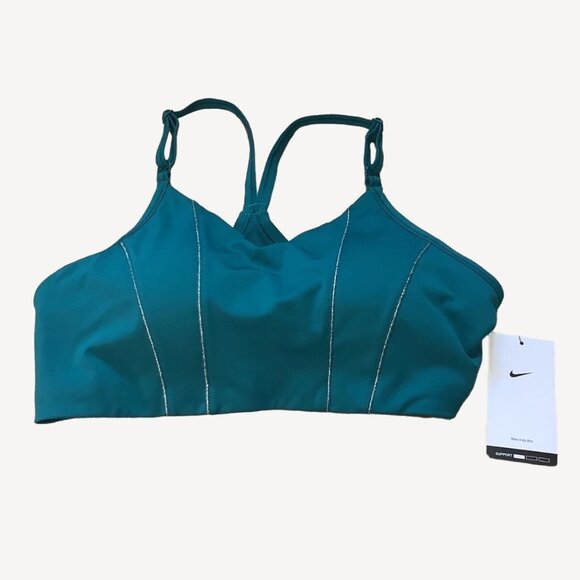 Nike Women Dri-FIT Indy Support Padded Sport Bra DD1407-381 Green Size Small - Picture 3 of 3